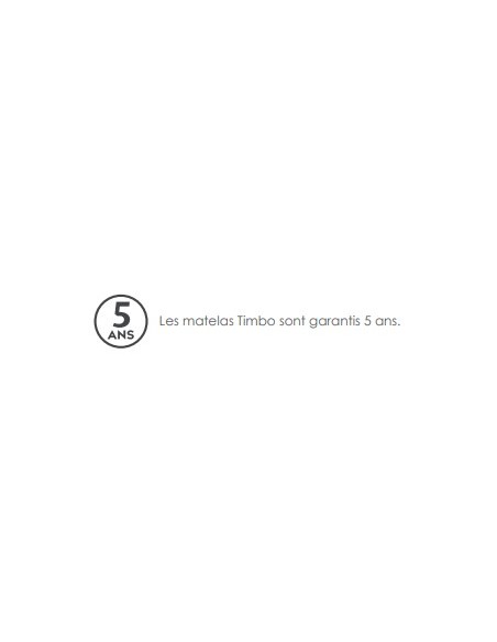 TIMBO RESPIRO - Matelas de relaxation 100% latex 78kg/m3